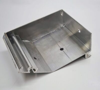 Eaves Gutter Aluminium Stop End Left Hand